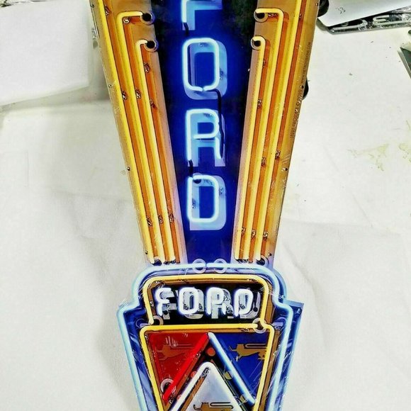 Ford USA Jubilee sign 16" Faux Neon style Steel - Picture 2 of 3